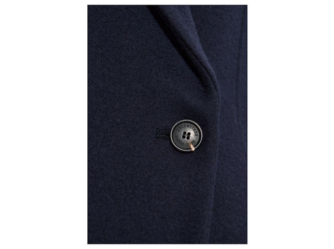 Balenciaga navy blue wool coat - view 3