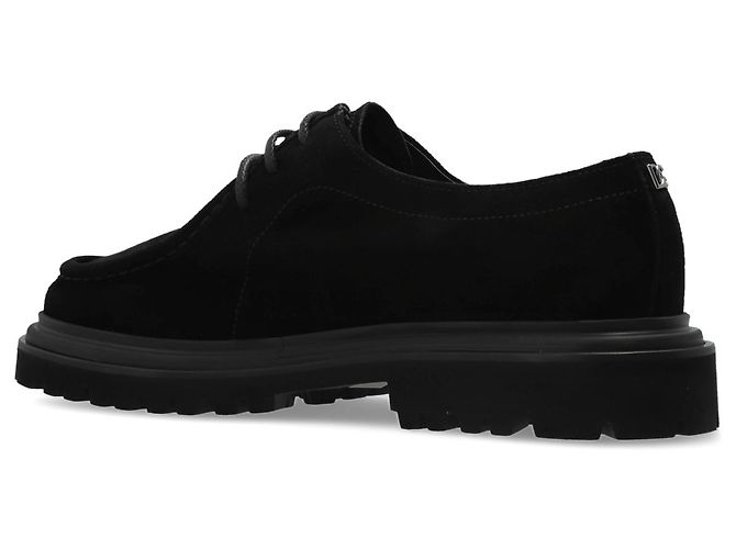 Scarpe derby in suede nero Dolce & Gabbana - vista 3