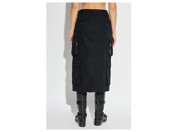 Falda midi cargo de algodón negro Dolce & Gabbana - vista 2