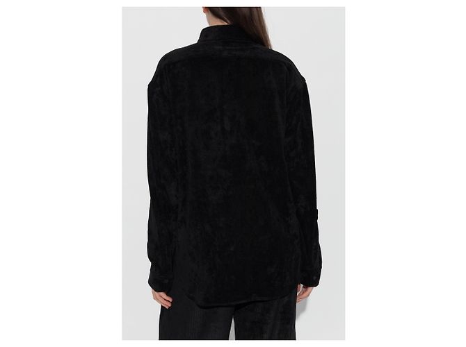 Balenciaga Camicia in velluto a coste nera - vista 2