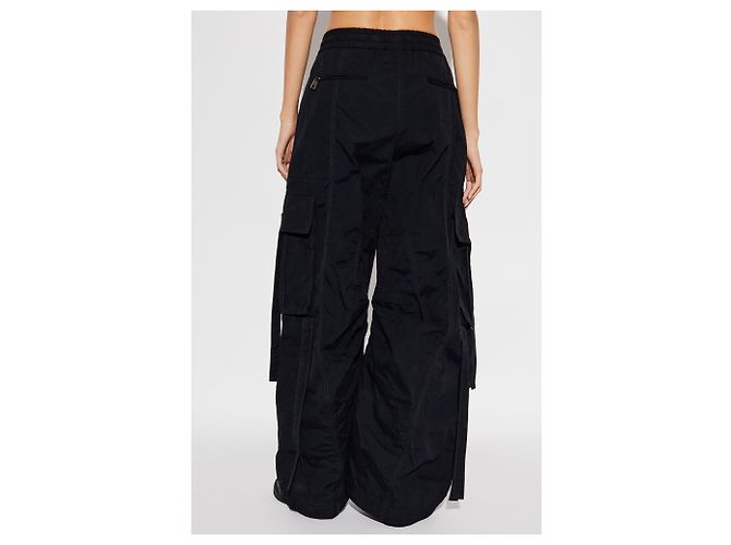Dolce & Gabbana Pantaloni cargo neri in cotone - vista 2