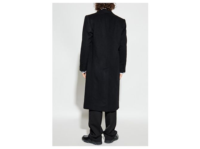 Dolce & Gabbana Black Wool Double Breasted Coat - view 2