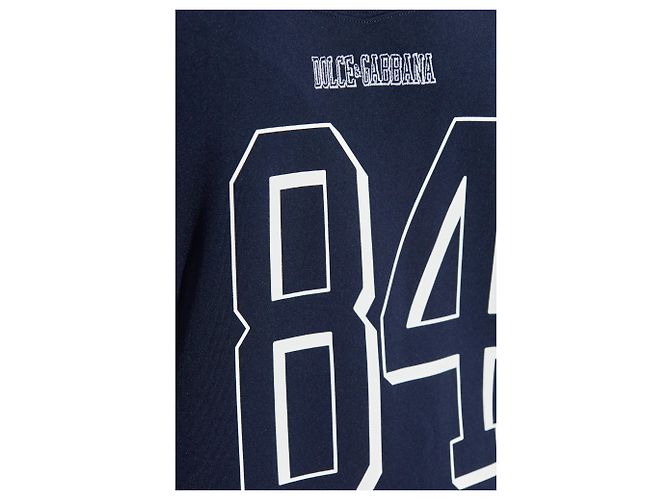 T-shirt scollo a V Dolce & Gabbana Blu - vista 3