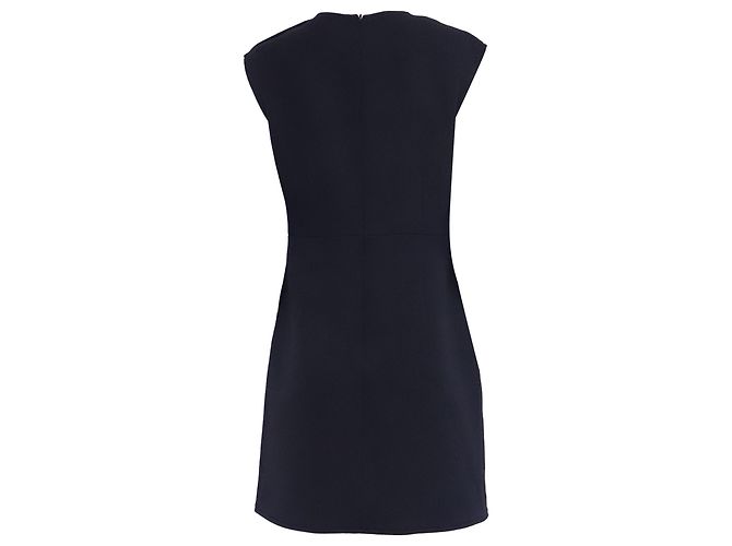 Mini Abito Sandro Nicole in Poliestere Blu Navy - vista 4