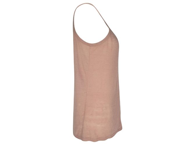 Theory Strick-Top aus rosa Leinen - Ansicht 2