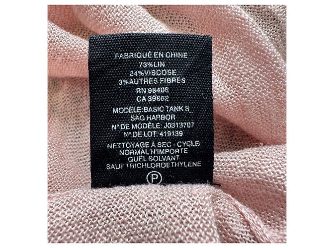 Theory Strick-Top aus rosa Leinen - Ansicht 6