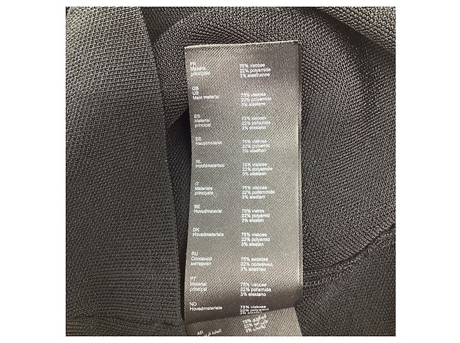 Maje Tanktop mit Perlenriemen aus schwarzer Viskose - Ansicht 6