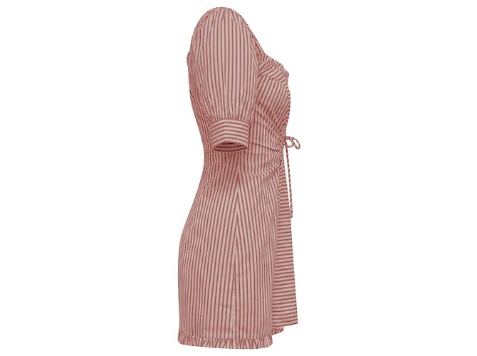 Autre Marque Vestido mini a rayas Selma For Love and Lemons en algodón naranja - vista 3