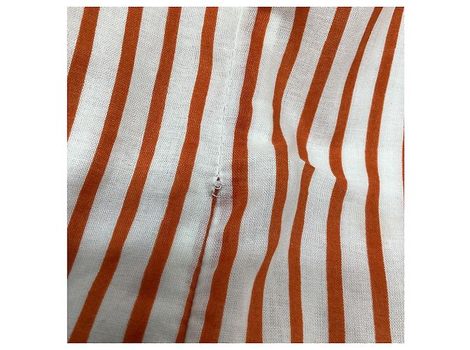 Autre Marque Vestido mini a rayas Selma For Love and Lemons en algodón naranja - vista 7