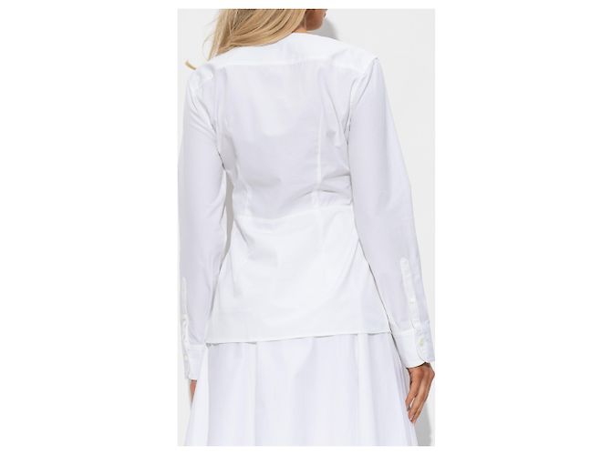 Camisa entallada Jacquemus de algodón blanco - vista 2