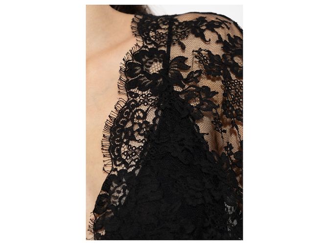 Chloé Blusa de encaje negra de algodón - vista 3