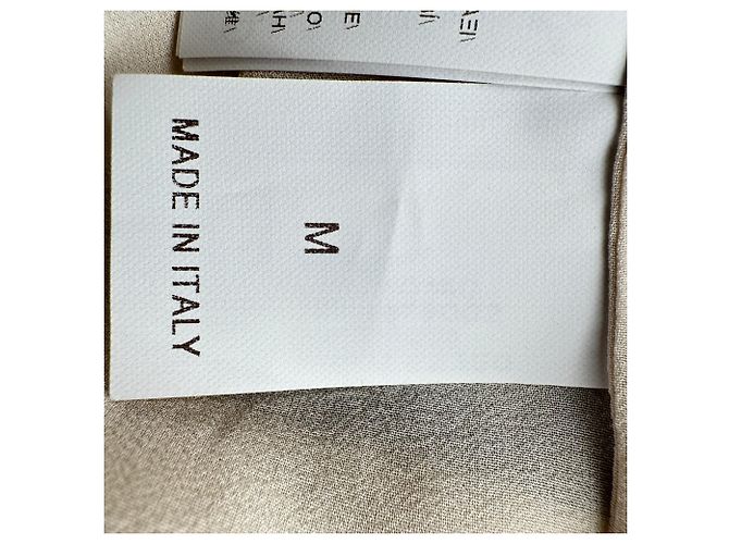 Brunello Cucinelli Langarm-Bluse aus cremefarbener Seide - Ansicht 5
