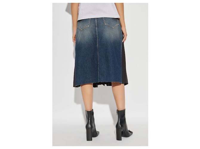 Balenciaga Saia feita de tecidos combinados - vista 2