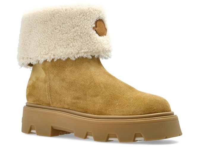 Moncler Aurea Schneestiefel beige Leder - Ansicht 2