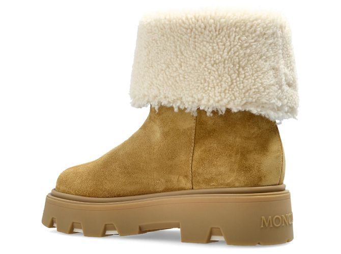 Moncler Aurea Schneestiefel beige Leder - Ansicht 3