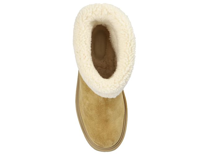 Moncler Aurea Schneestiefel beige Leder - Ansicht 4