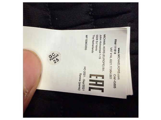 Pantalones Jogger Michael Kors en algodón negro - vista 10