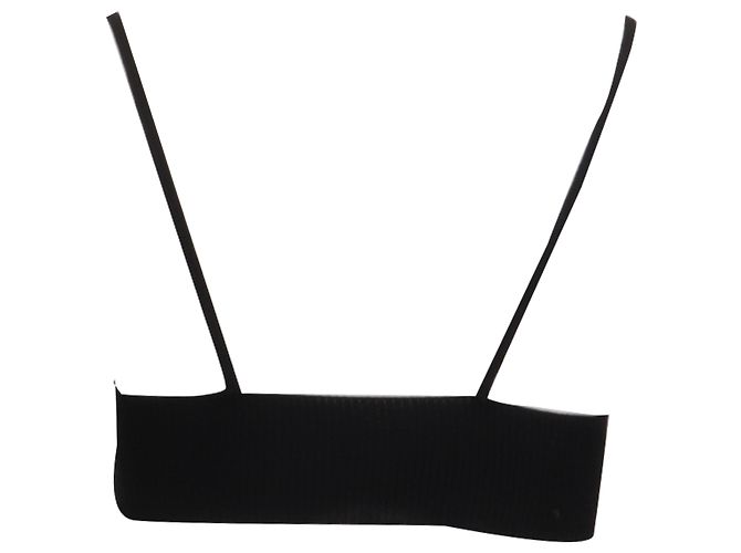 Bralette de punto Jacquemus en viscosa negra - vista 4