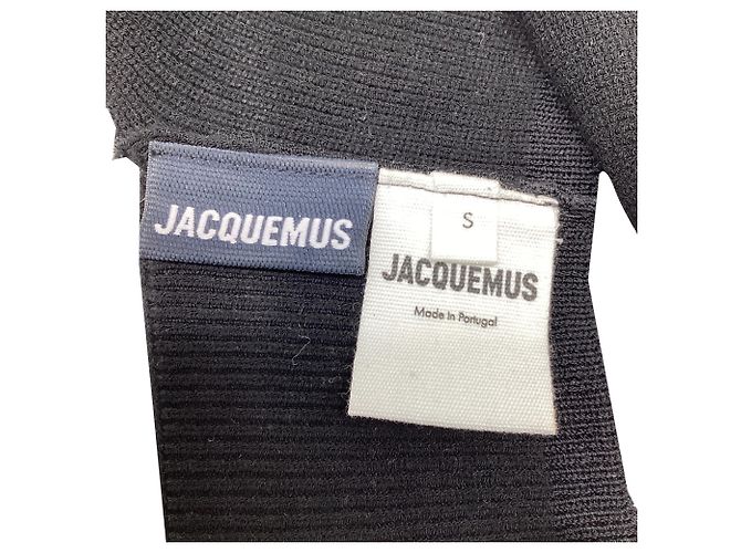 Bralette de punto Jacquemus en viscosa negra - vista 6