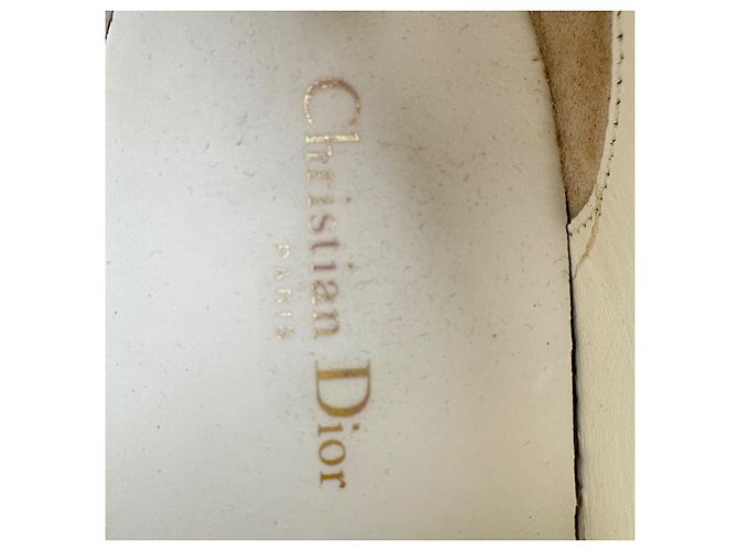 Sneakers basse Christian Dior Walk'n'Dior in velluto marrone - vista 9
