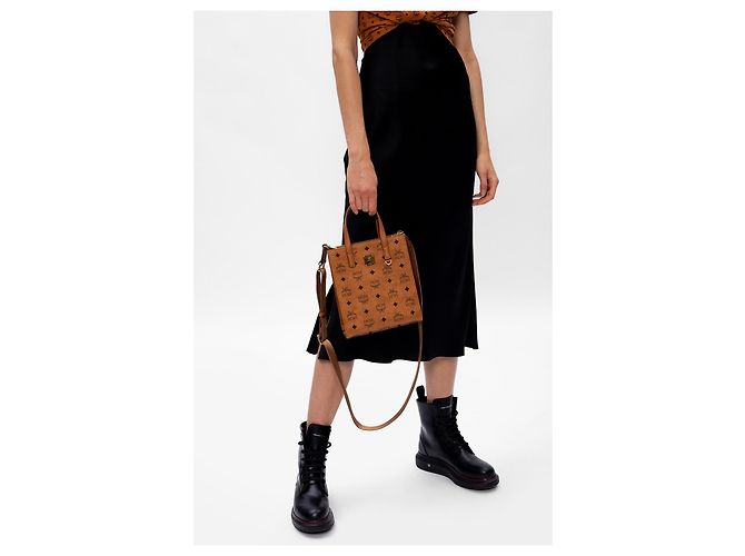 MCM Borsa a tracolla con logo - vista 2