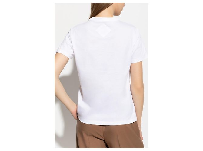 Camiseta blanca MCM Logo de algodón - vista 4