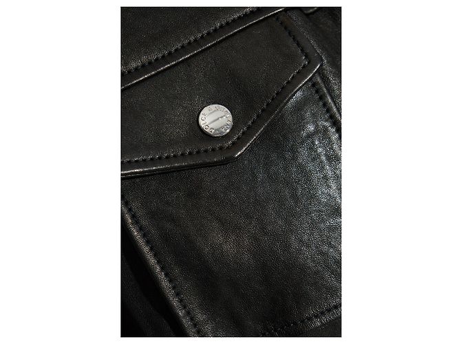 Dolce & Gabbana Schwarze Lammleder Bomberjacke - Ansicht 3
