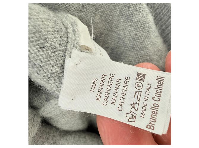 Blazer Brunello Cucinelli en cachemira gris - vista 3