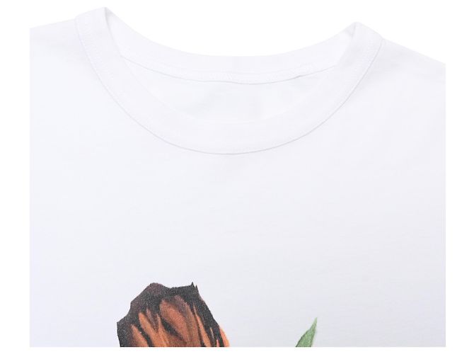 Camiseta gráfica Marni Flora en algodón blanco - vista 4