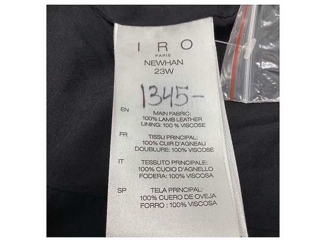 Iro Newhan Bikerjacke aus silbernem Lammleder - Ansicht 6