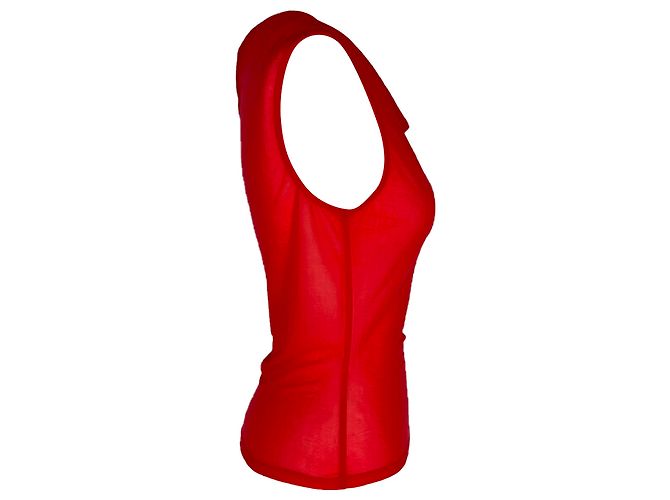 Top de punto Cello de Reformation en Lyocell Rojo - vista 2