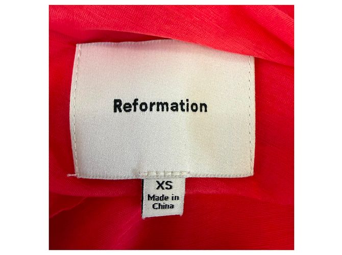 Top de punto Cello de Reformation en Lyocell Rojo - vista 4
