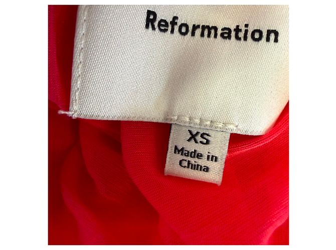 Top de punto Cello de Reformation en Lyocell Rojo - vista 6