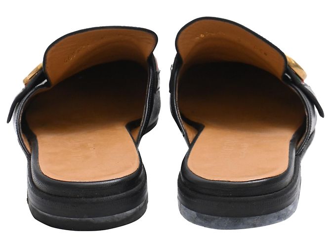 Mules Gucci Princetown in pelle nera - vista 3