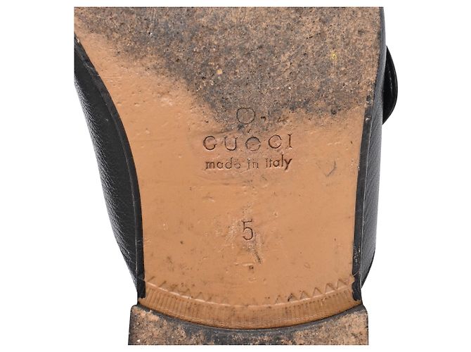 Mules Gucci Princetown in pelle nera - vista 8