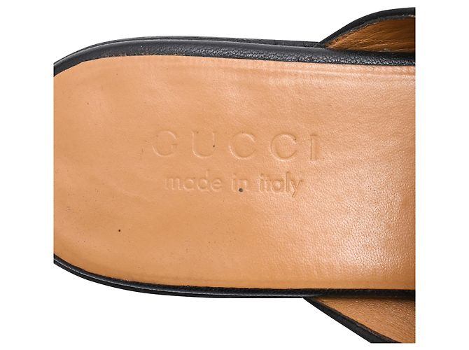 Mules Gucci Princetown in pelle nera - vista 9