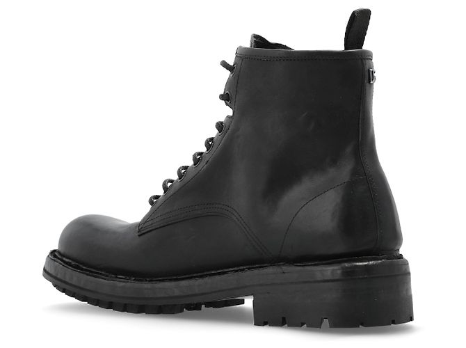 Dolce & Gabbana Black Leather Chunky Ankle Boots - view 3