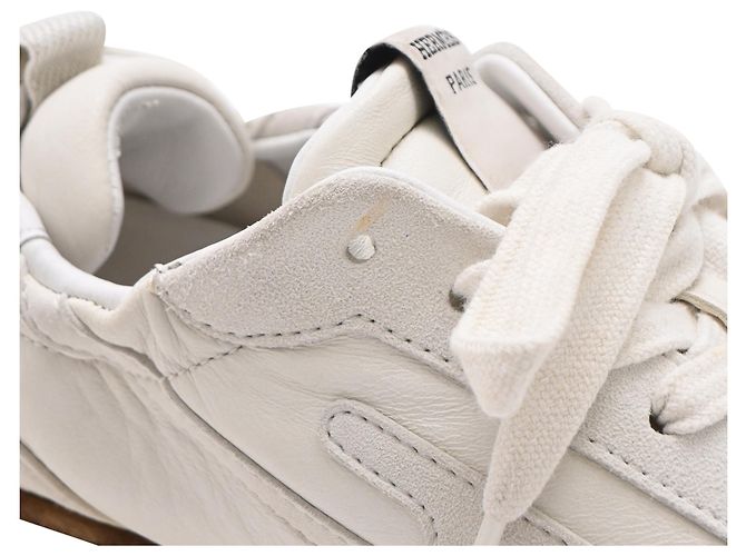 Baskets Hermès Jet en daim blanc - vue 13