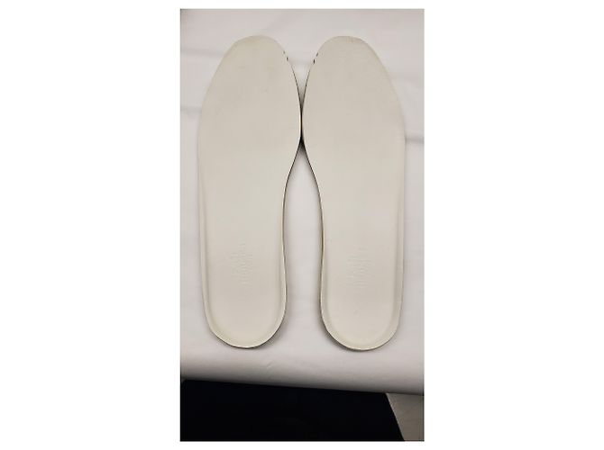 Baskets Hermès Jet en daim blanc - vue 21