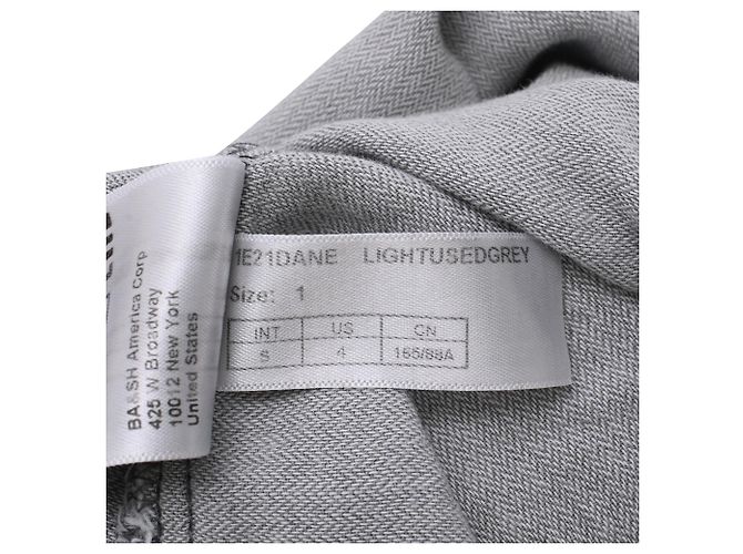 Blusa de algodón gris con botones y mangas abullonadas Ba&Sh - vista 10