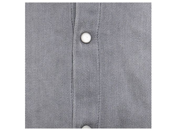 Blusa de algodón gris con botones y mangas abullonadas Ba&Sh - vista 11