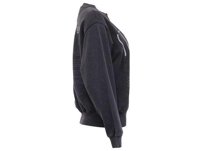 Sudadera Anine Bing Ramona Stardust en algodón gris - vista 3