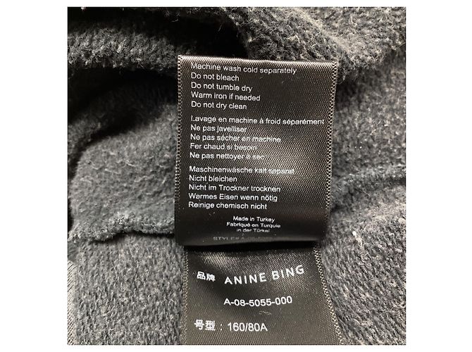 Sudadera Anine Bing Ramona Stardust en algodón gris - vista 5