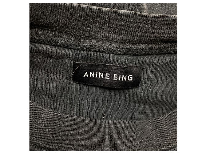 Sudadera Anine Bing Ramona Stardust en algodón gris - vista 8