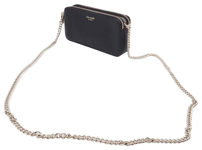 Borsa a tracolla Kate Spade Margaux Double Zip in pelle nera - vista 2