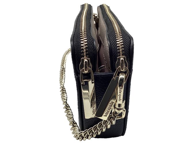 Borsa a tracolla Kate Spade Margaux Double Zip in pelle nera - vista 8