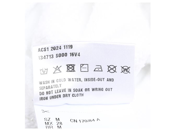 Prada Hoodie mit Logo-Print aus weißer Baumwolle - Ansicht 7