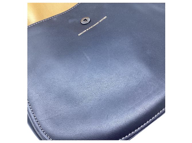 Borsa a tracolla Coach 1941 Saddle 23 in pelle blu navy - vista 10