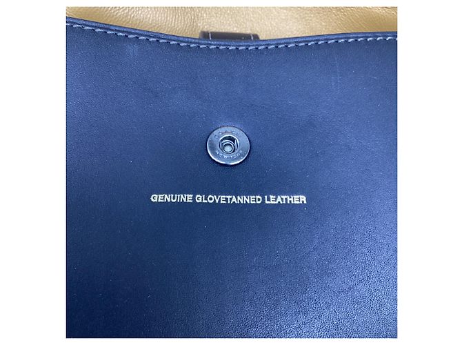 Borsa a tracolla Coach 1941 Saddle 23 in pelle blu navy - vista 11