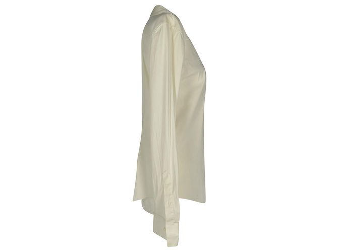 Camisa de botões Theory em algodão branco - vista 2